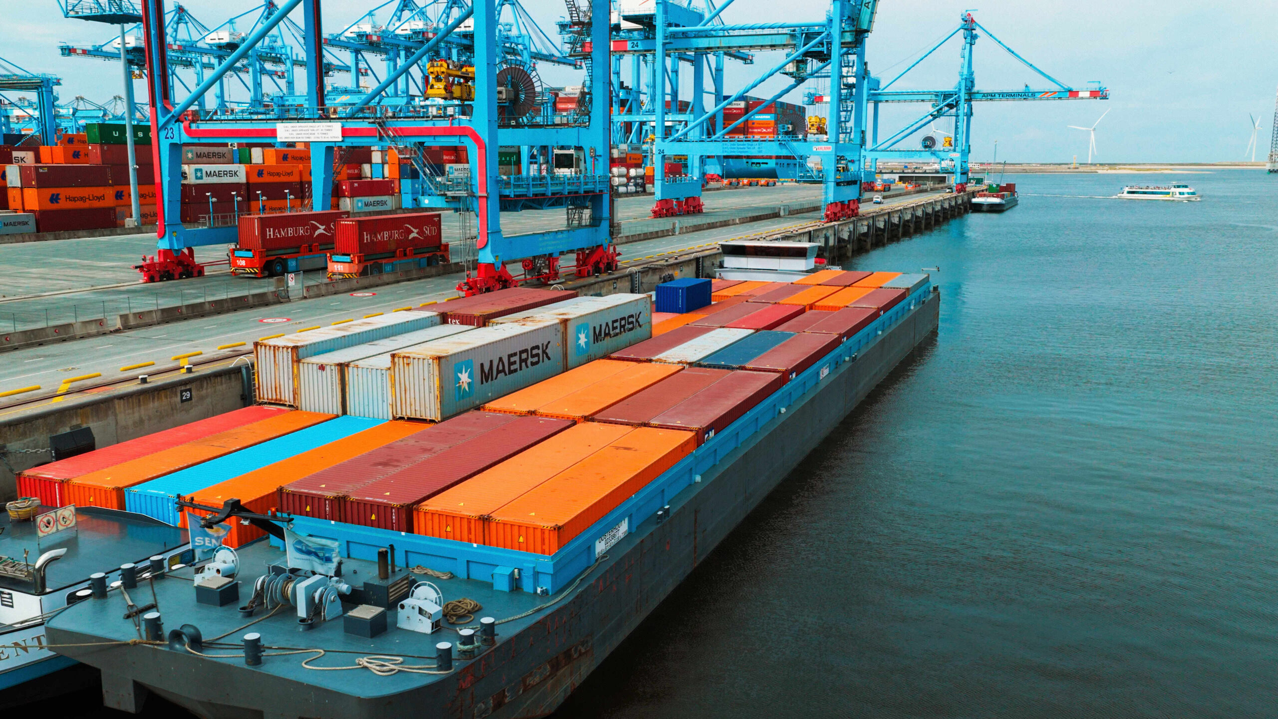 Ship on port